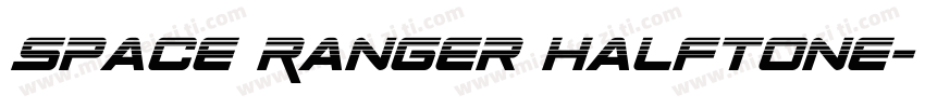 Space Ranger Halftone字体转换